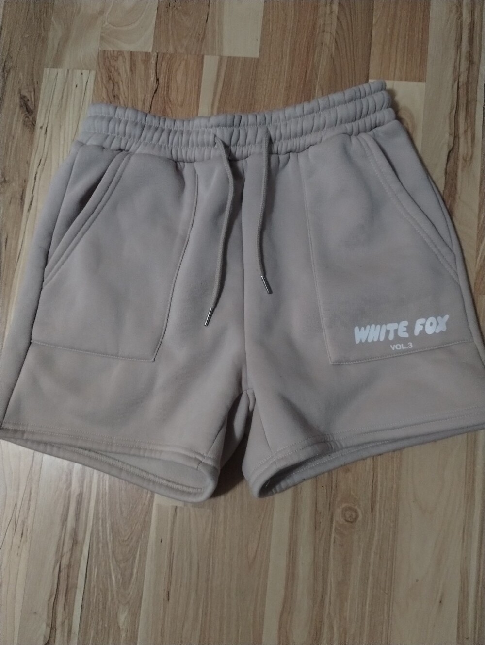 White Fox Tan Shorts Medium